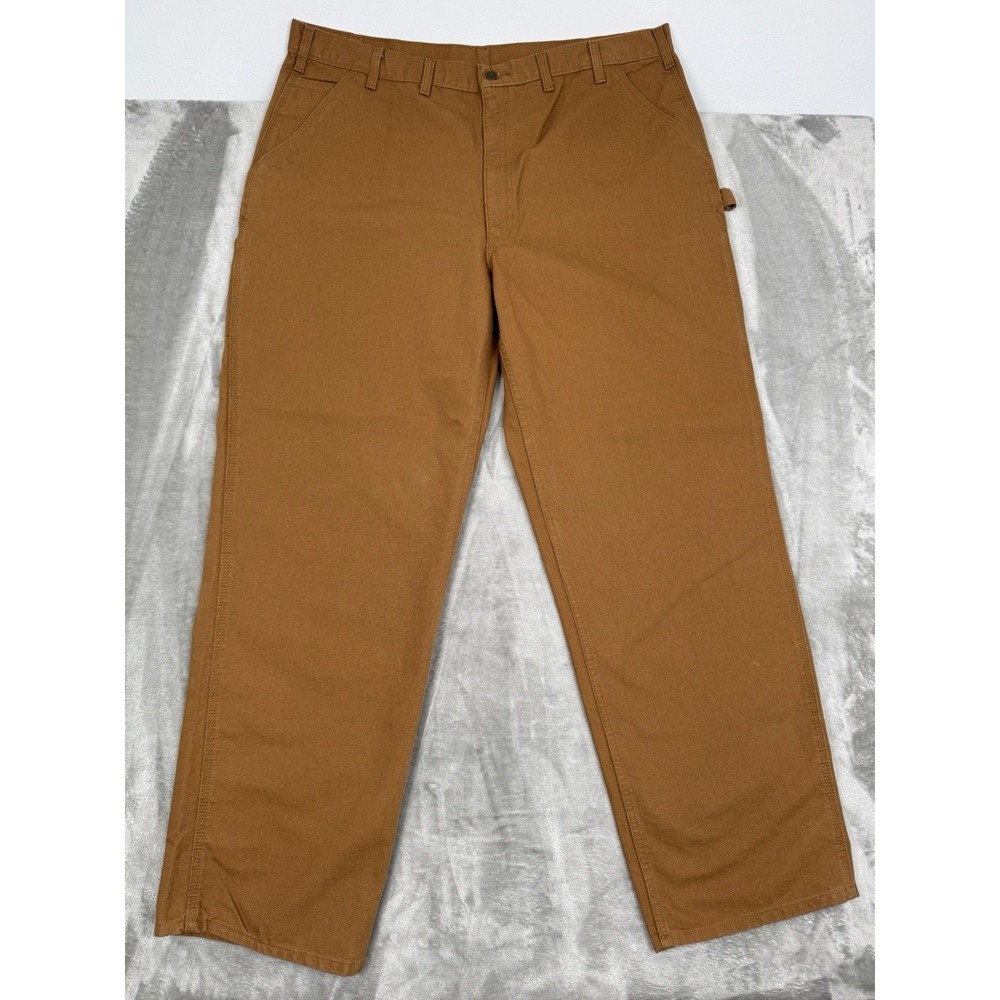 Carhartt B11 Loose Fit Duck Utility‎ Work Pants 44x36 Brown Canvas BN0011-M NWT